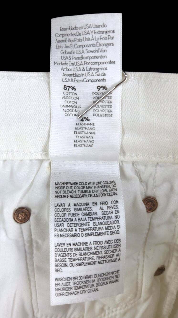 Mother The Dropout Jeans US 26 EU 36 Womens White Little Miss Innocent $198 - Picture 10 of 11